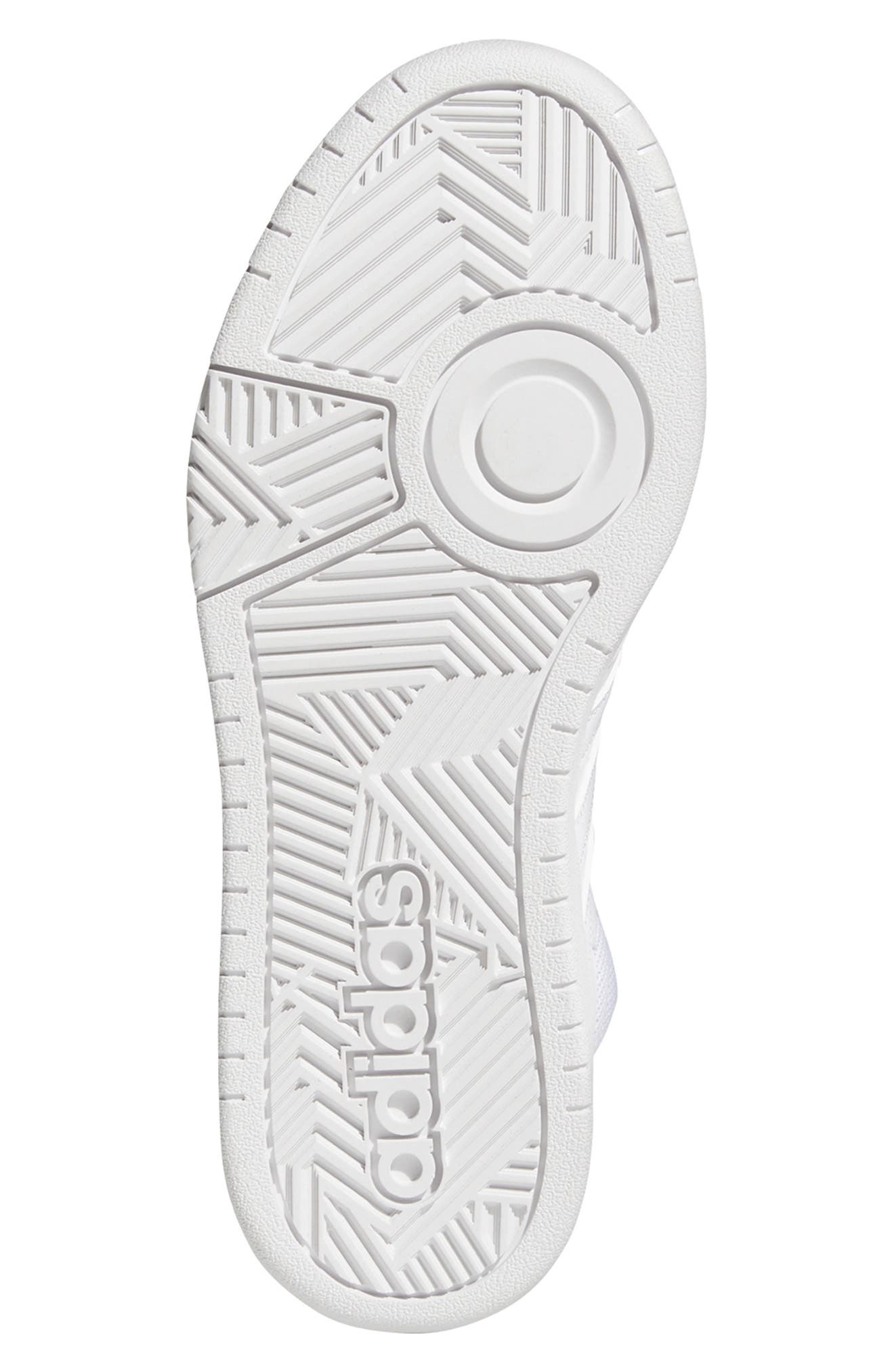 adidas Hoop 3.0 Mid Classic Sneaker, Alternate, color, White/ White/ Dash Grey