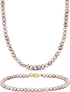 Julianna B. 2-Piece Set Cultured Pearl Necklace & Bracelet 14k