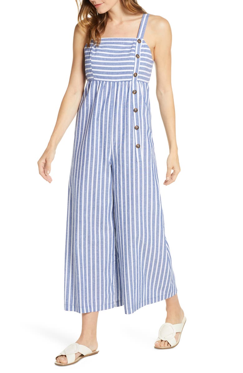 1901 Striped Wide Leg Jumpsuit, Main, color,