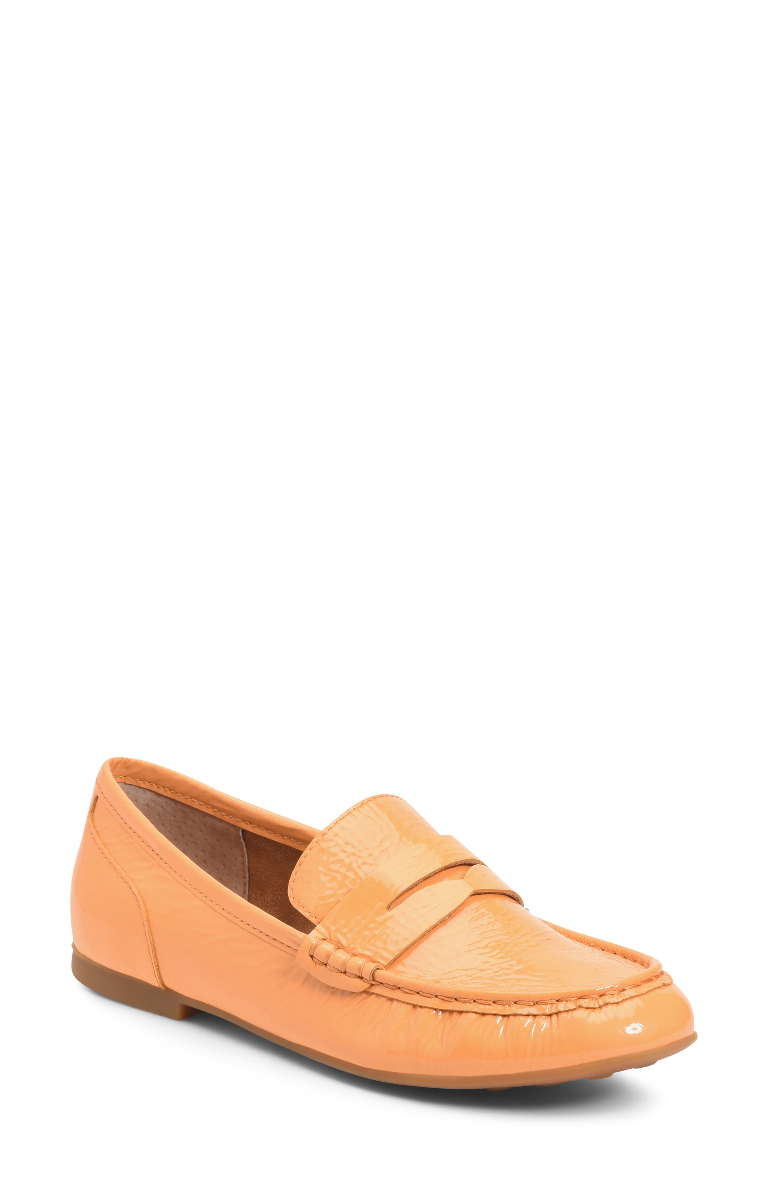 Betti Loafer, Main, color, ORANGE PATENT LEATHER