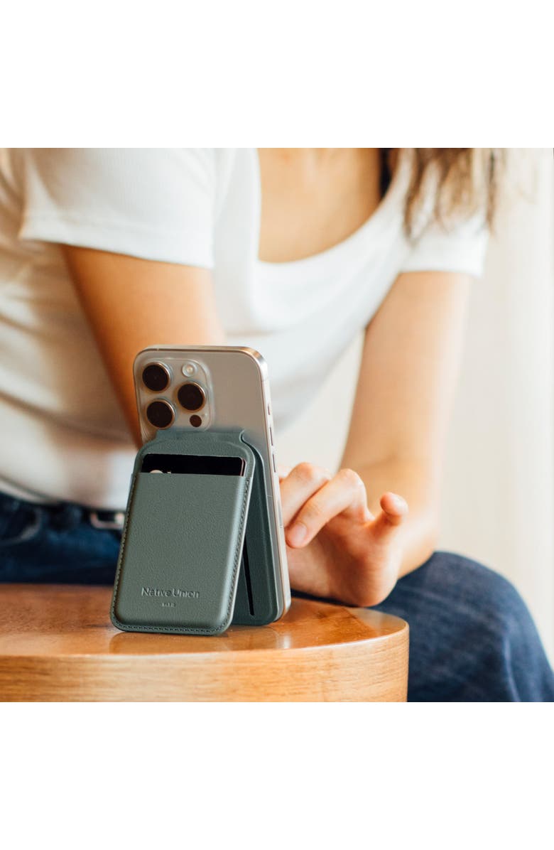 Native Union Active Wallet Stand Magnetic, Alternate, color, Black