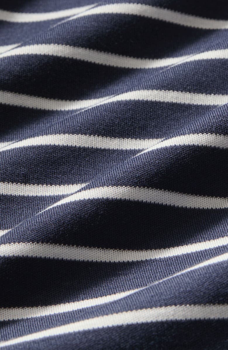 Mizzen+Main Palmer Stripe Pima Cotton T-Shirt, Alternate, color, Navy White Stripe