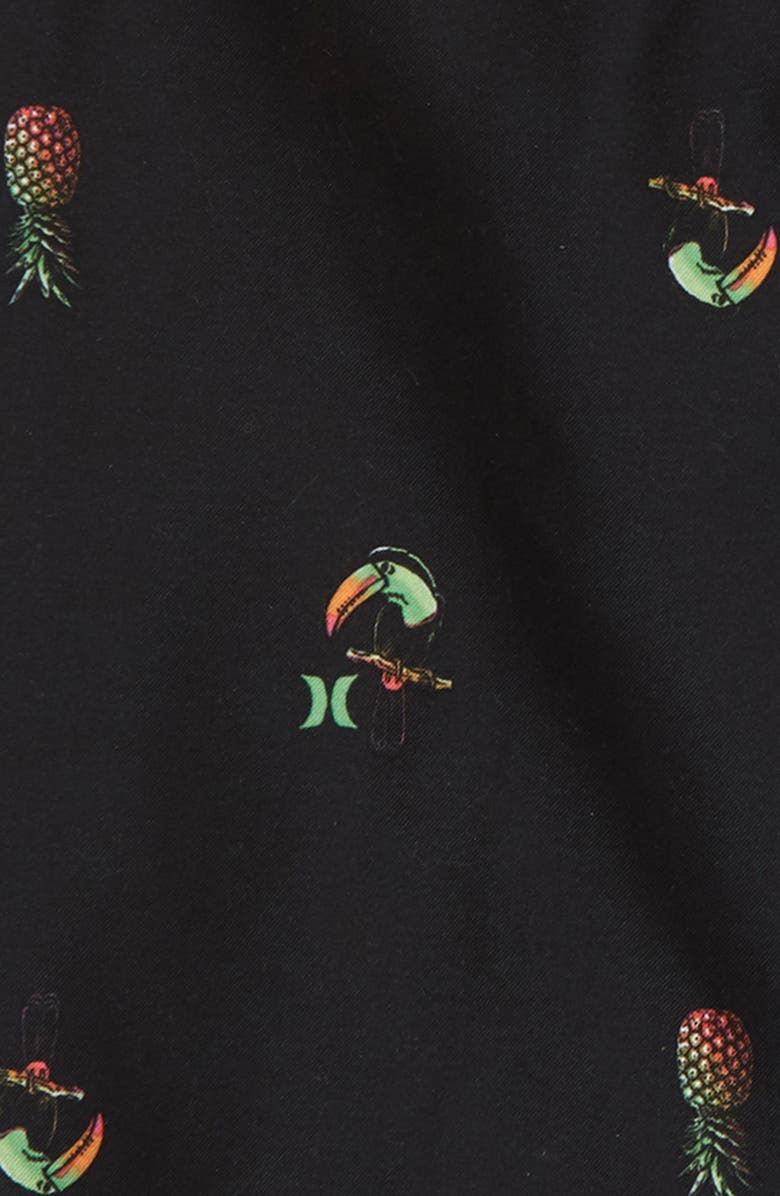 Hurley Pineapple & Toucan Swim Trunks, Alternate, color,