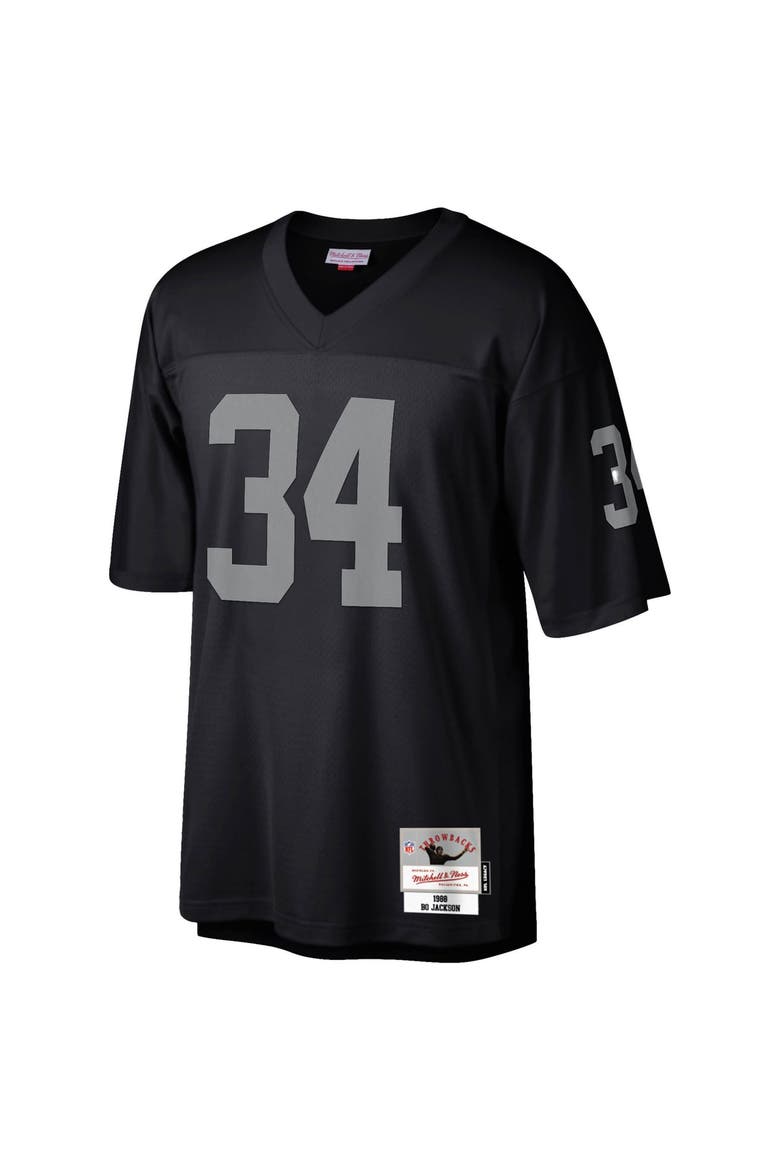 Men's Mitchell & Ness Bo Jackson Black Las Vegas Raiders Legacy Replica Jersey, Alternate, color, Black