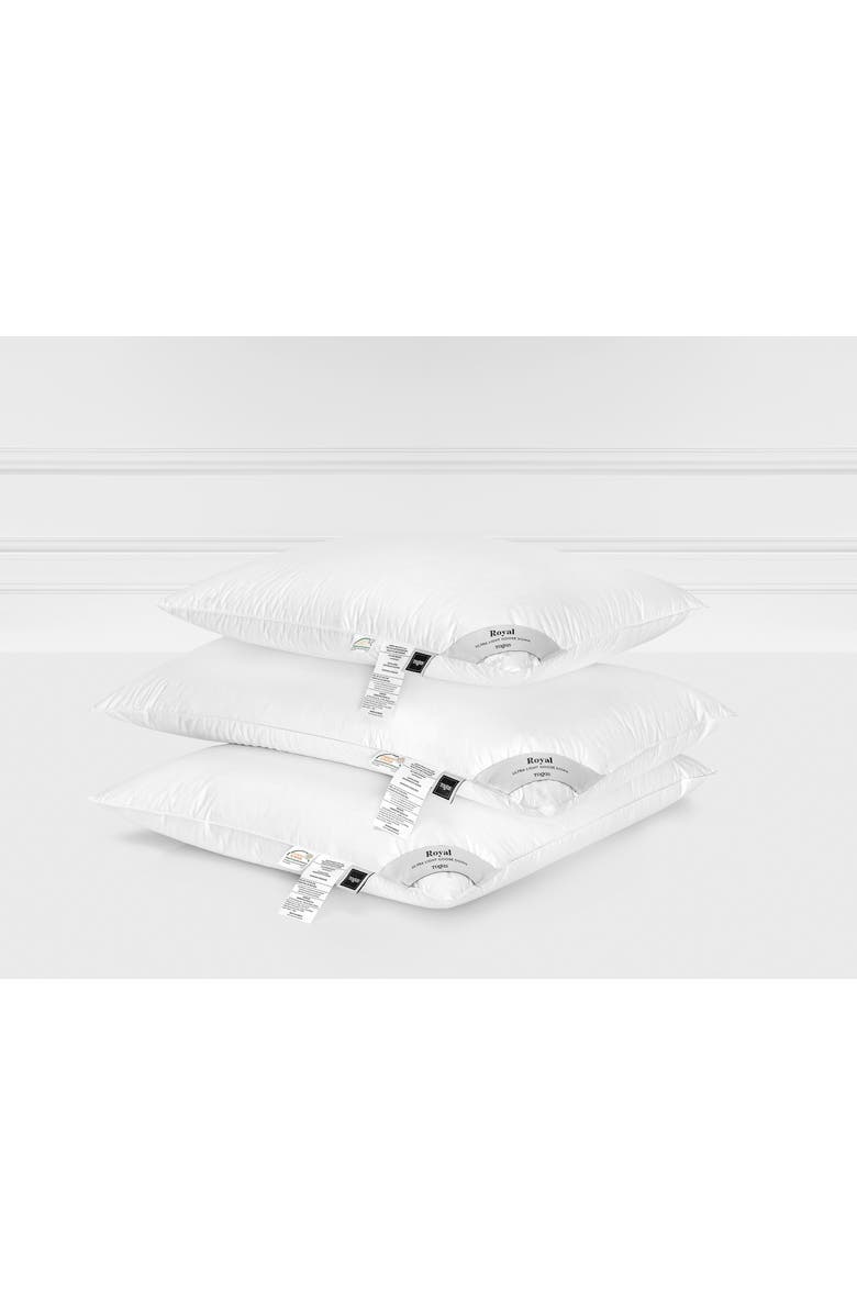Togas Royal Siberian white goose down pillow, Alternate, color, White