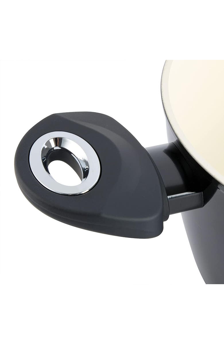 Gibson Home Plaza Cafe 7 Piece Forged Aluminum Cookware Set, Alternate, color, Black