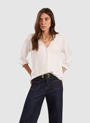 Baukjen Annie Ruffle Collar Blouse