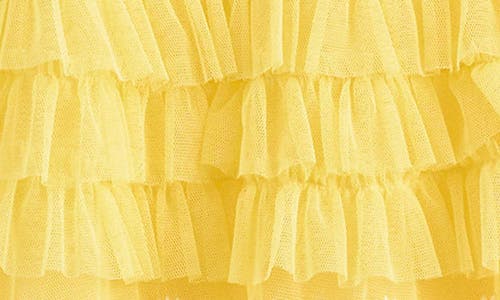 Mini Boden Kids' Easter Frill Tulle Dress In Butter Yellow