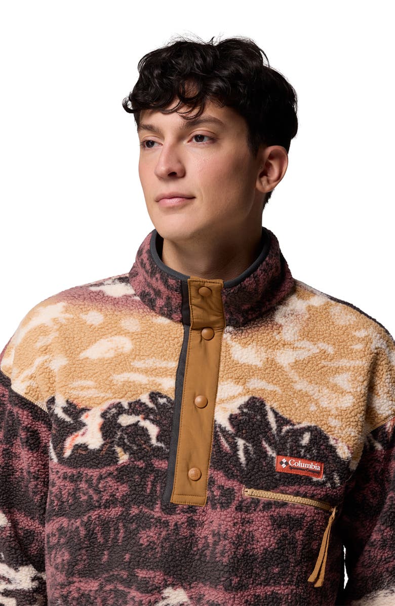 Columbia Helvetia II Print Fleece Pullover, Alternate, color, 