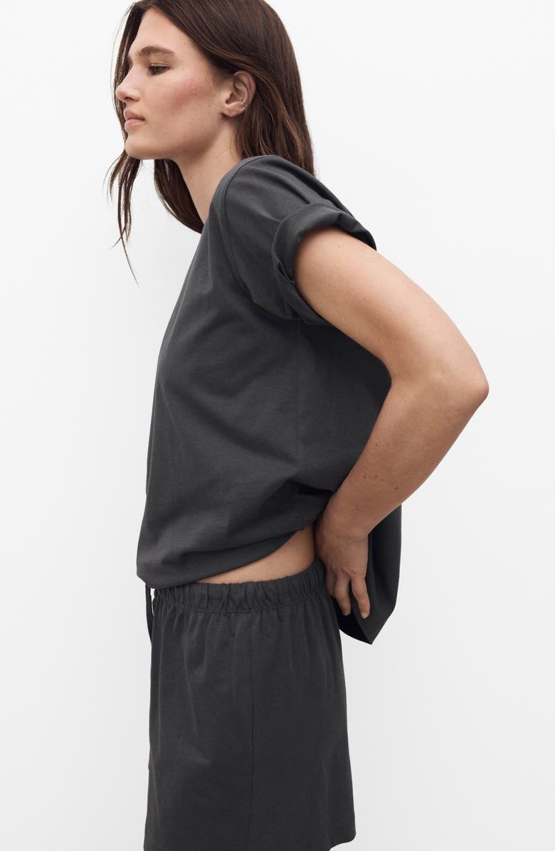 MANGO Short Cotton Pajamas, Alternate, color,