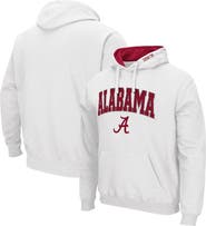 COLOSSEUM Men's Colosseum White Alabama Crimson Tide Arch & Logo 3.0 Pullover Hoodie