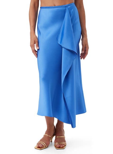 Sahel Satin Midi Skirt