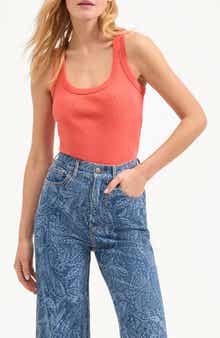 Veronica Beard Birke Stretch Cotton Tank