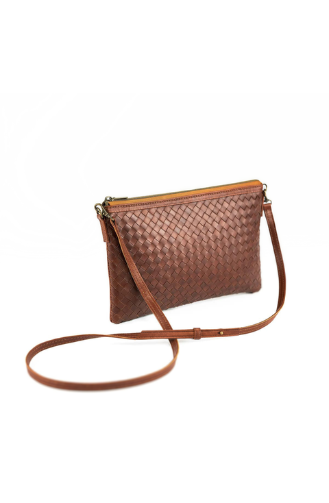 Woven Crossbody Clutch Bag