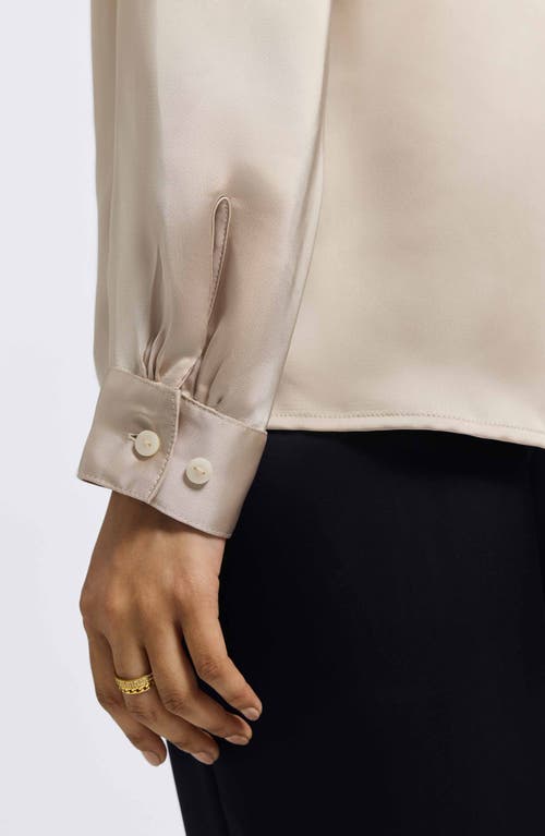 Foxcroft Rosale Ruffle Placket Button-up Shirt In Neutral