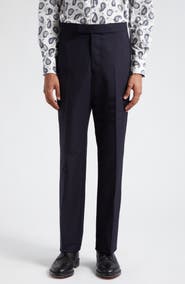 Thom Browne 4-Bar Mélange Wool Pants