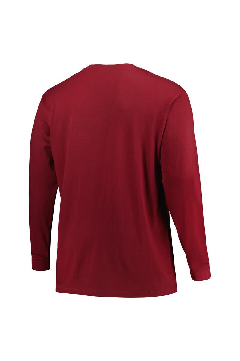 Men's Profile Maroon Mississippi State Bulldogs Big & Tall Two-Hit Long Sleeve T-Shirt, Alternate, color, Maroon