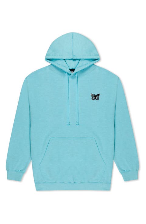 Womens Butterfly Midweight Hooded Sweatshirt