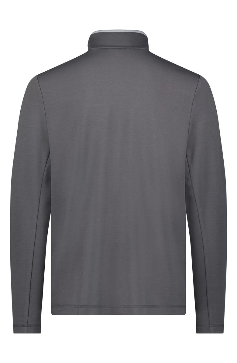 Ben Sherman Textured Knit Quarter Zip Pullover, Alternate, color, Dark Grey