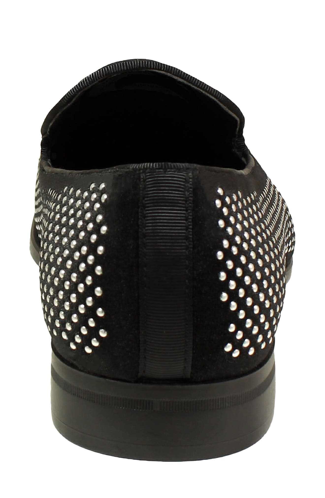 Stacy Adams Swagger Venetian Loafer, Alternate, color, Black/Silver