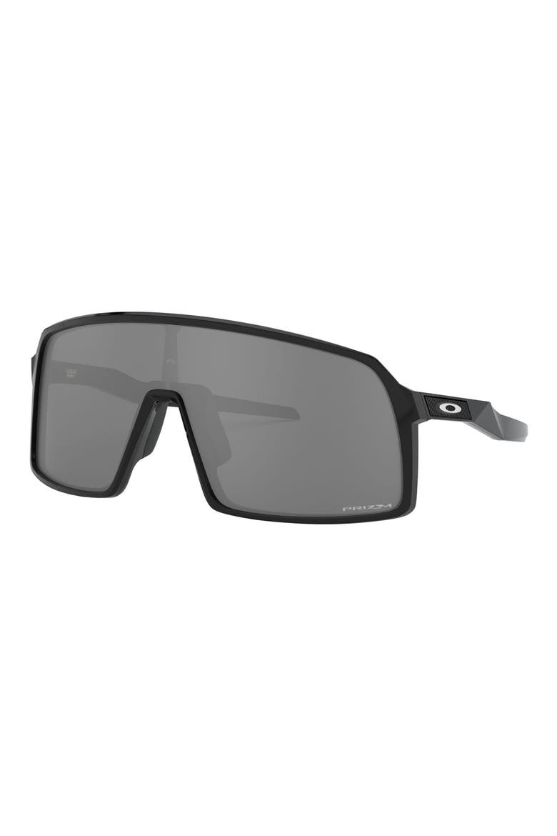 Sutro 137mm Shield Sunglasses, Alternate, color, BLACK
