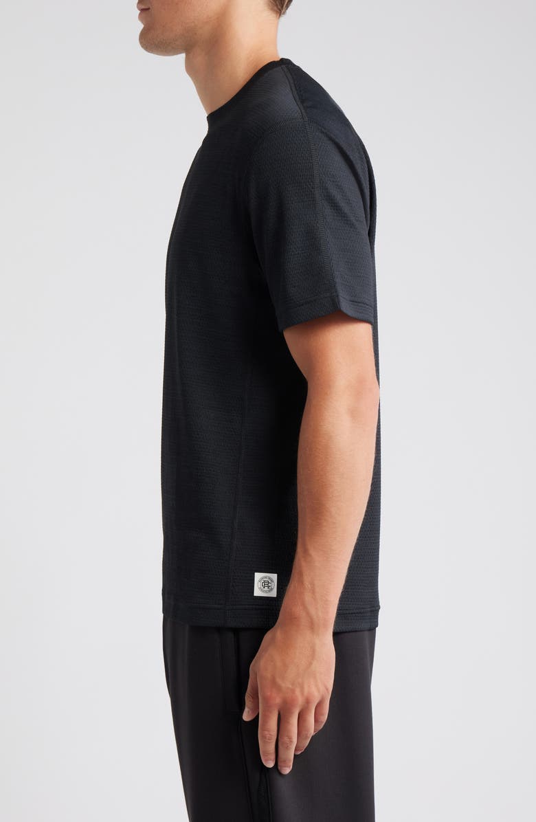 Reigning Champ Solotex<sup>®</sup> Mesh Tiebreak Performance T-Shirt, Alternate, color, Black