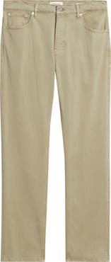 FRAME Modern Straight Leg Five-Pocket Twill Pants