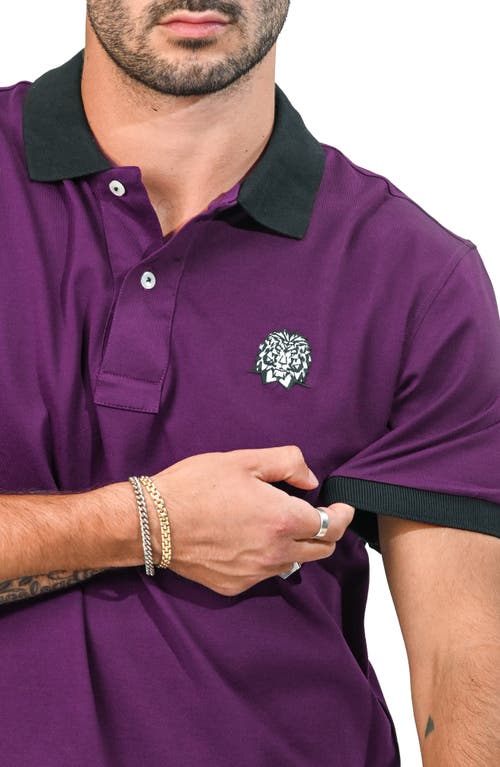 Maceoo Mozartspecktip Stretch Nylon Polo In Purple