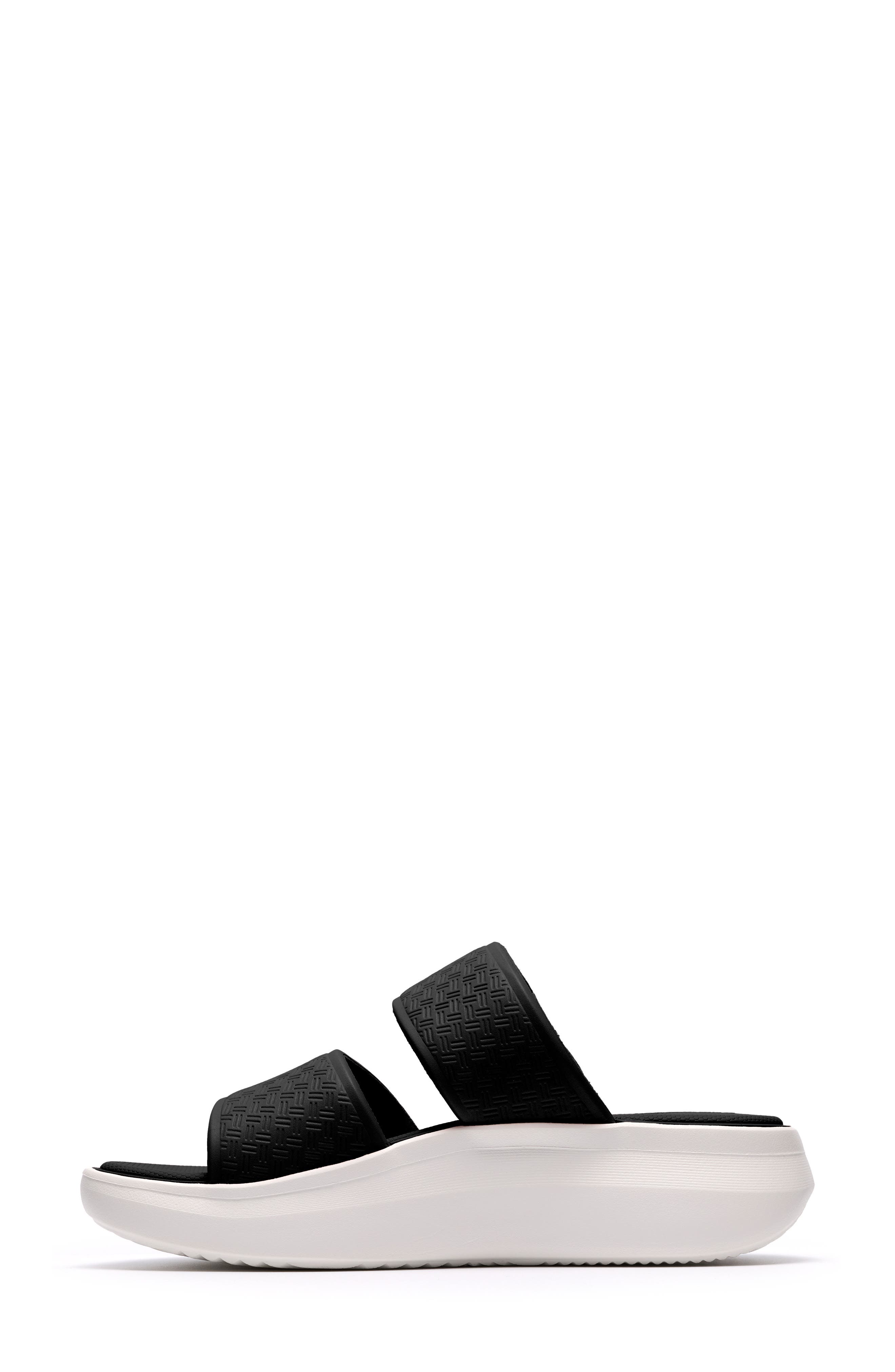 Clarks<sup>®</sup> Solevana Star Platform Slide Sandal, Alternate, color, Black