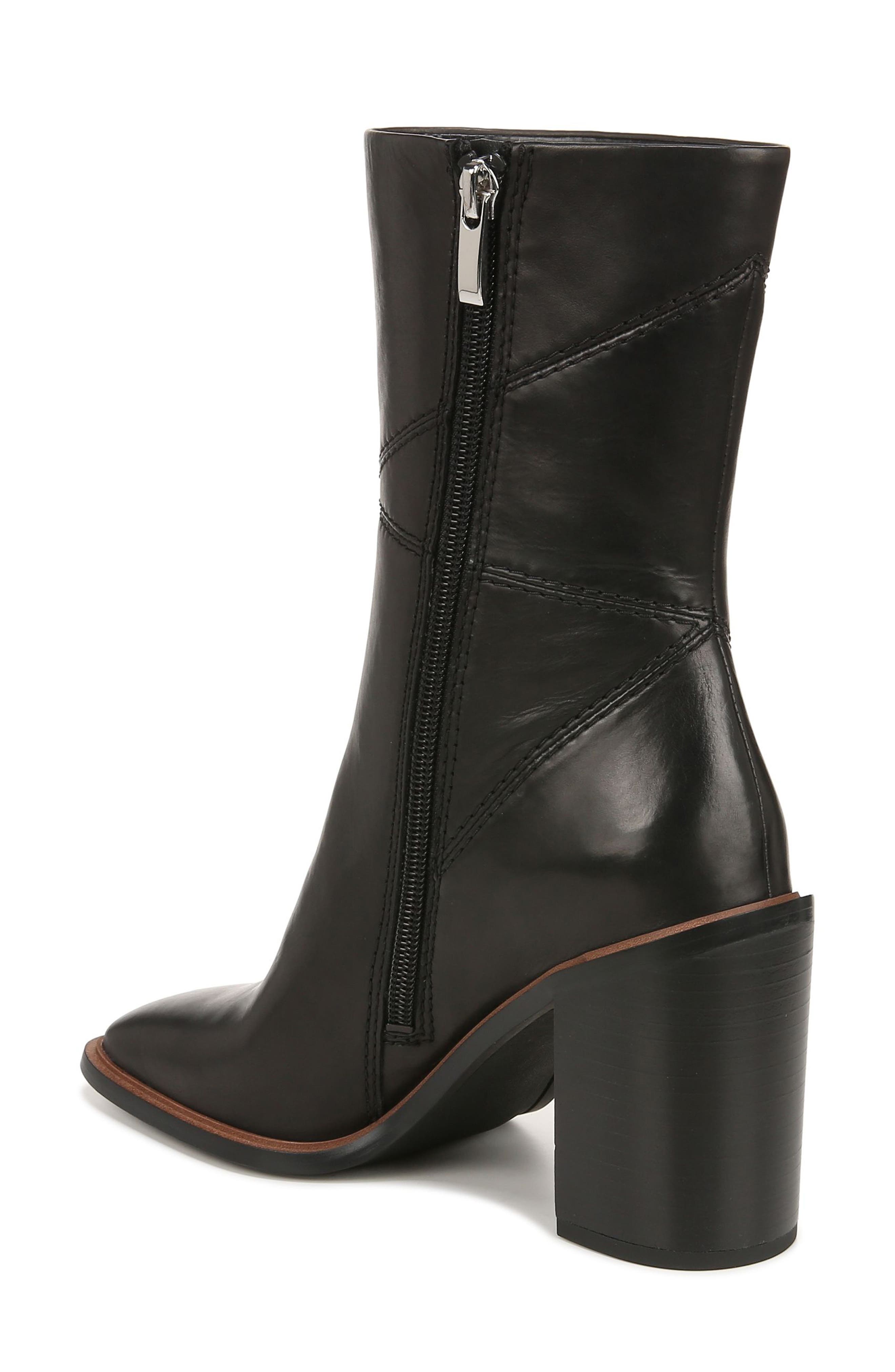 Franco Sarto Stevie Block Heel Bootie, Alternate, color, Black Wc