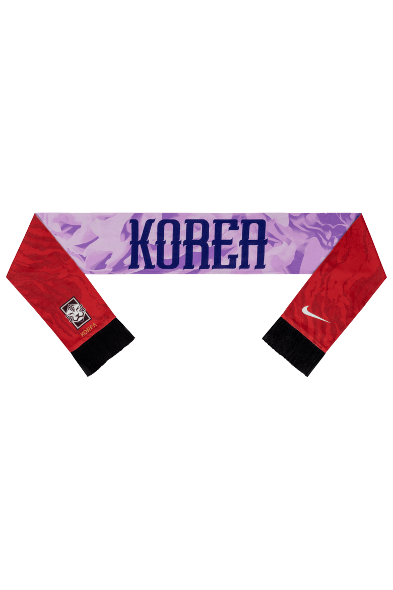 South Korea National Team Local Verbiage 2.0 Scarf, Main, color, Red