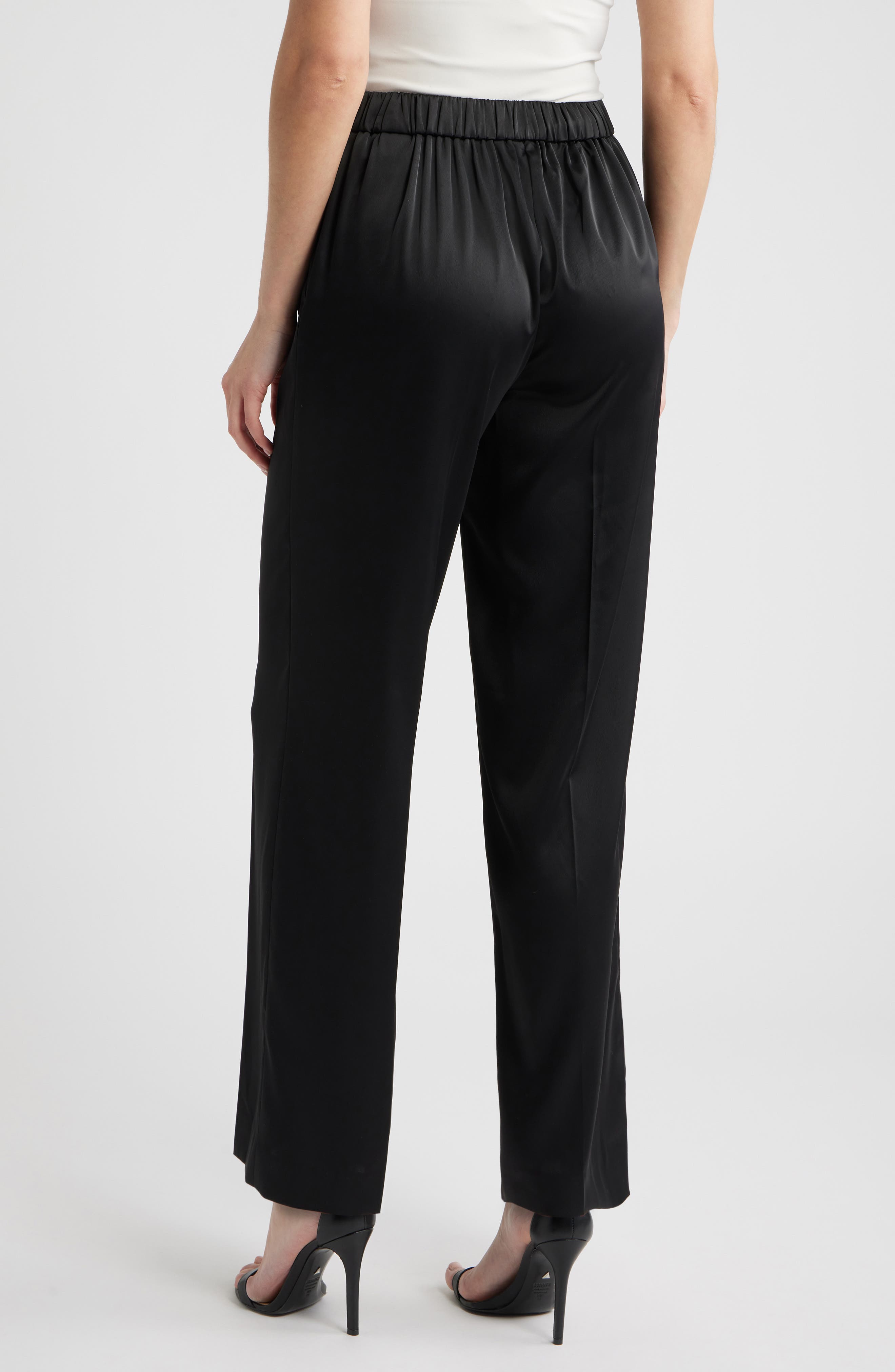 Satin Wide Leg Pants - image 2