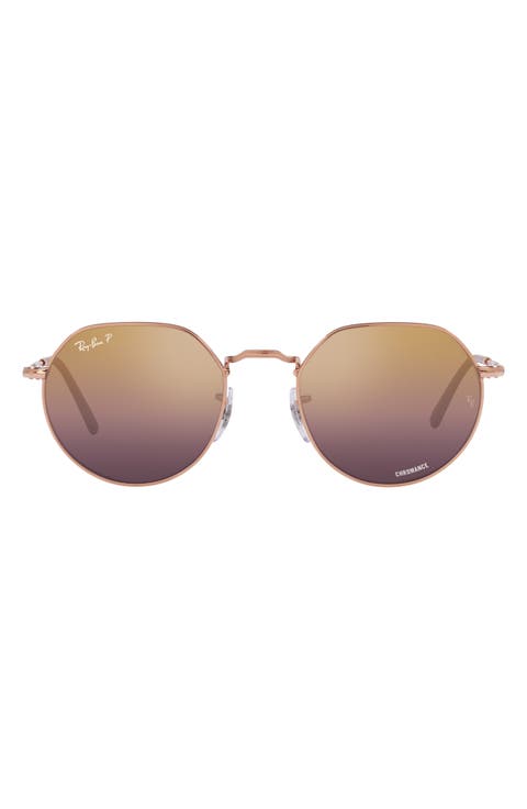 Jack 51mm Gradient Polarized Irregular Sunglasses