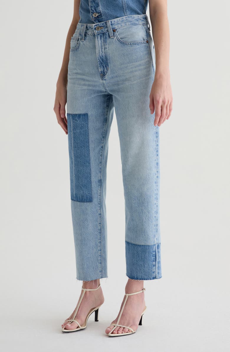 AG Brinley Frayed Straight Leg Crop Jeans, Alternate, color, Carpinteria