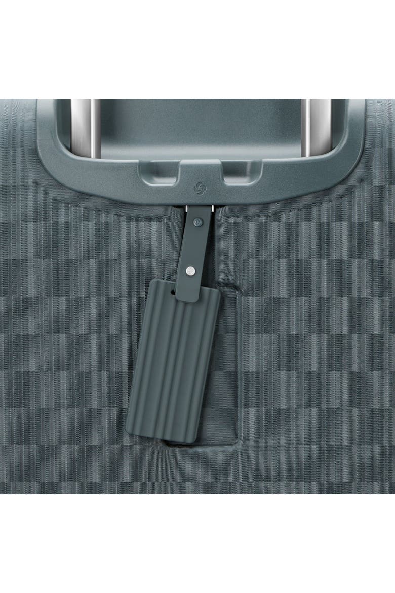 Silhouette 18 Softside Expandable 25" Checked Spinner Luggage, Alternate, color, Slate Blue