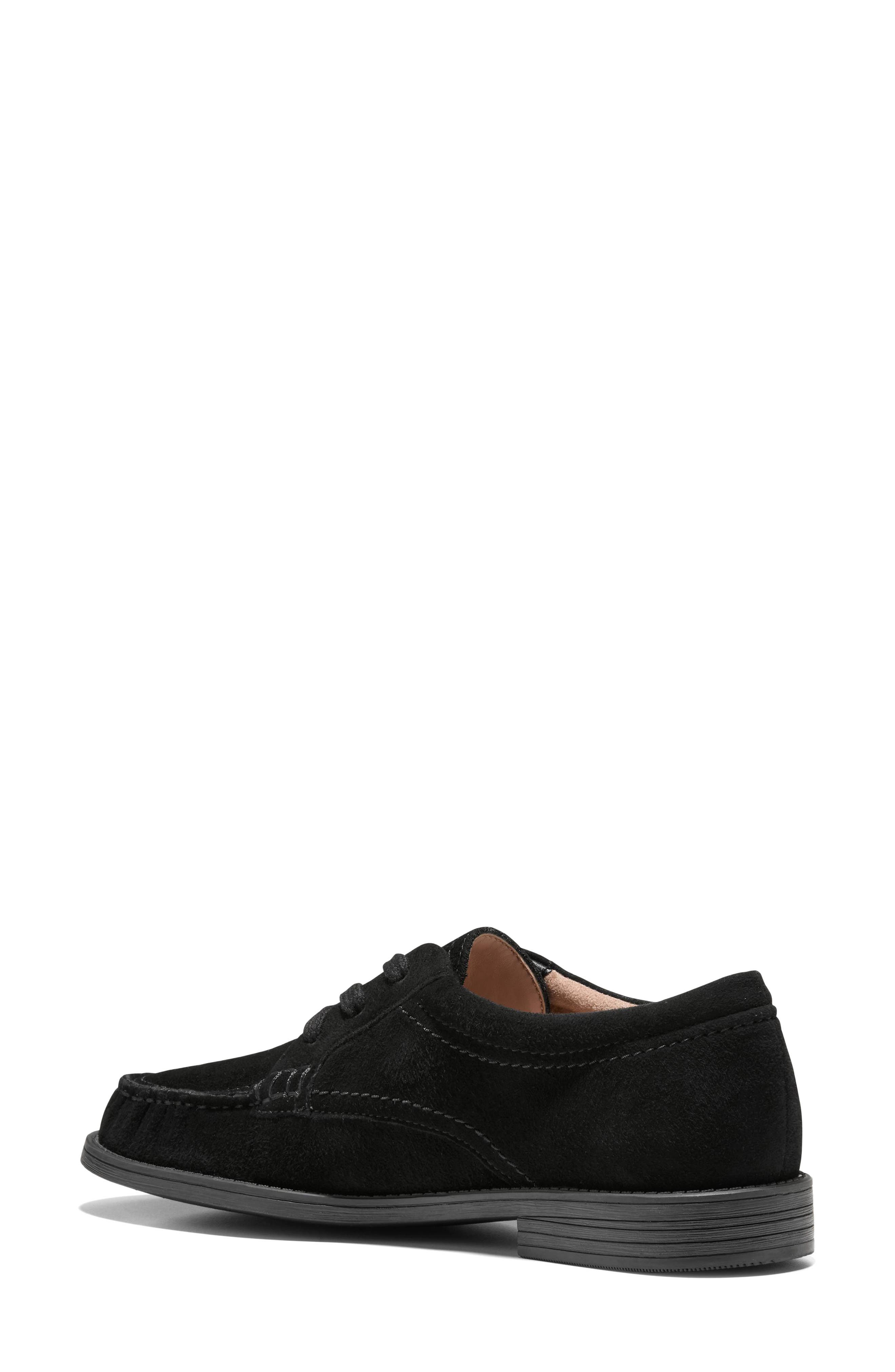 Stassi Leather Oxford, Alternate, color, BLACK SUEDE