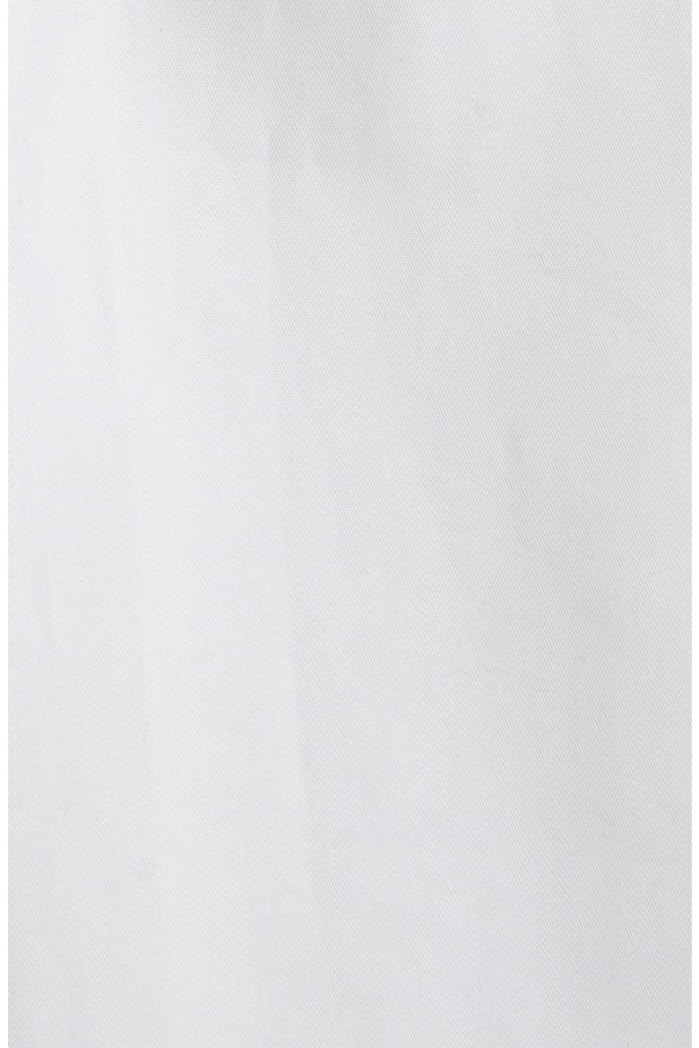 Bow Pocket Button-Up Crop Shirt, Alternate, color, WHITE