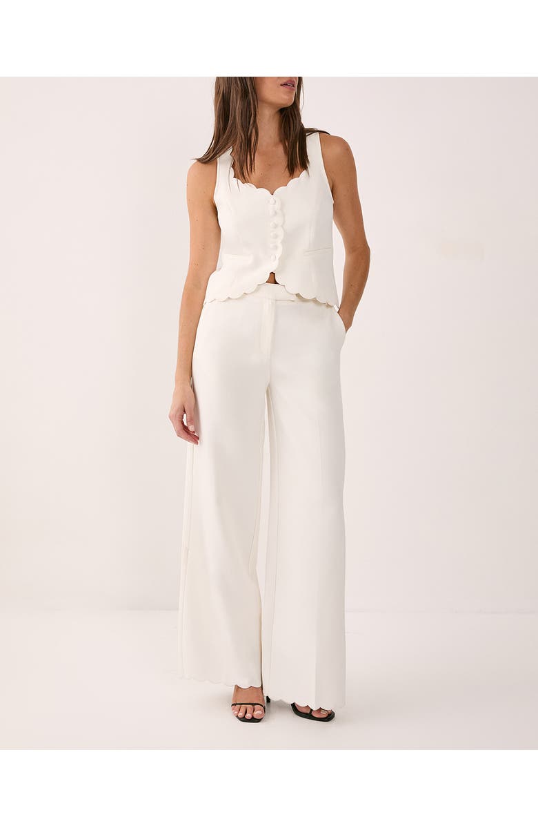 NASTY GAL Button Front Tailored Waistcoat, Alternate, color, White