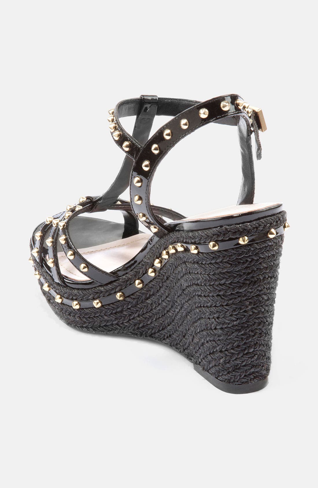 'Tamblyn' Sandal, Alternate, color, BLACK