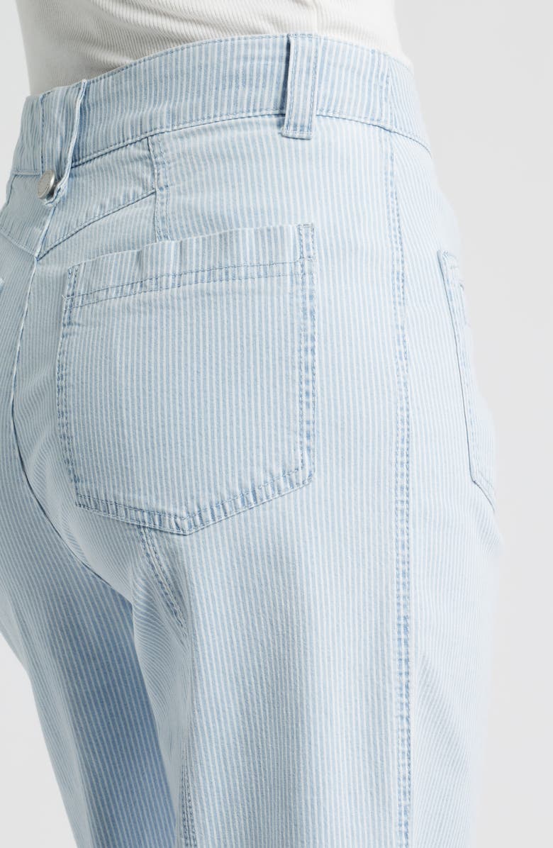 Wit 
Wisdom Skyrise Stripe Patch Pocket Wide Leg Pants, Alternate, color, Powder Blue