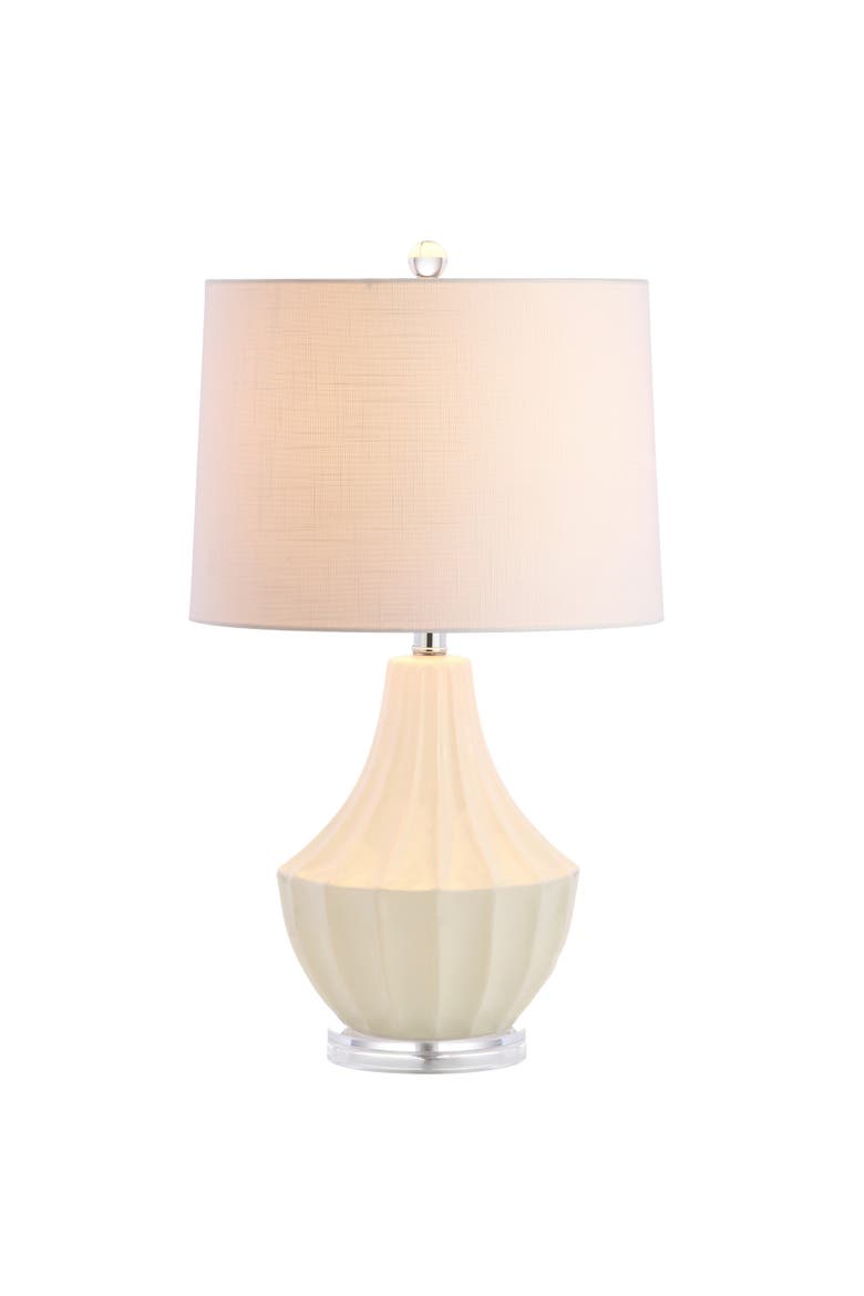 Tate Ceramic LED Table Lamp, Main, color, Cream