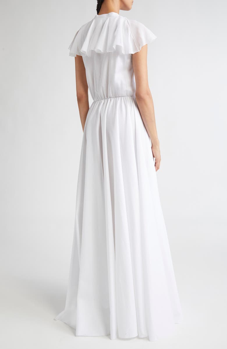 Giambattista Valli Flutter Overlay Cotton Dress, Alternate, color, White