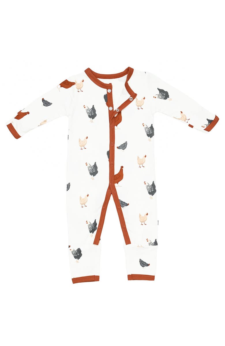 Kyte BABY Chick Snap Romper, Alternate, color, 