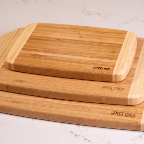 Joyce Chen Burnished 3-pc. Bamboo Cutting Board In Brown