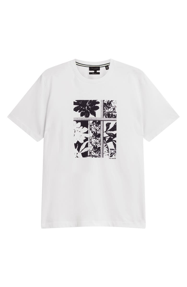 Ted Baker Koney Botanical Graphic T-Shirt, Alternate, color, White