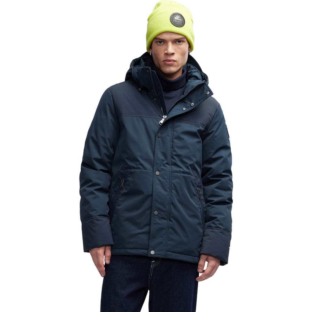 Pajar Wiyot Mixed Media Lightweight Jacket In Blue