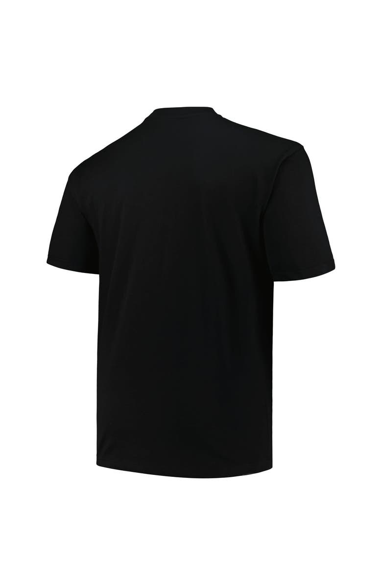 PROFILE Men's Profile Black Miami Hurricanes Big & Tall Pop T-Shirt, Alternate, color,