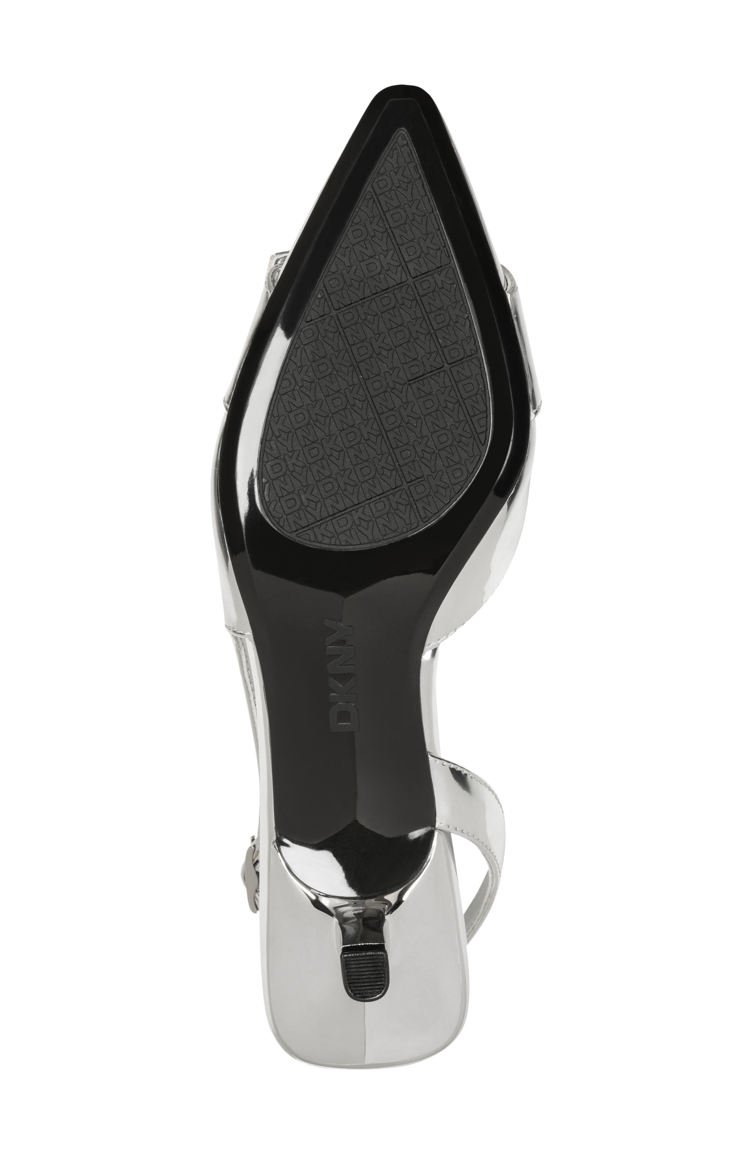 DKNY Naylor Pointed Toe Slingback Pump, Alternate, color, Silver