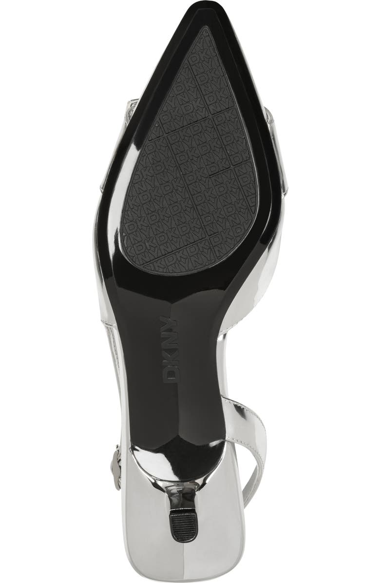 DKNY Naylor Pointed Toe Slingback Pump, Alternate, color, Silver