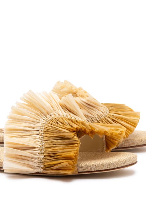 Larroude Larroudé Ivy Fringe Flat In Brown Fringe